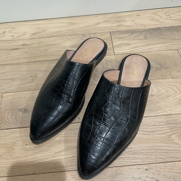 Seychelles Faux Crocodile Leather Mules - Picture 3 of 4